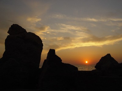 Coucher de soleil à Kalymnos