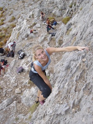 Sandrine dans "Liloh" à Kalymnos.