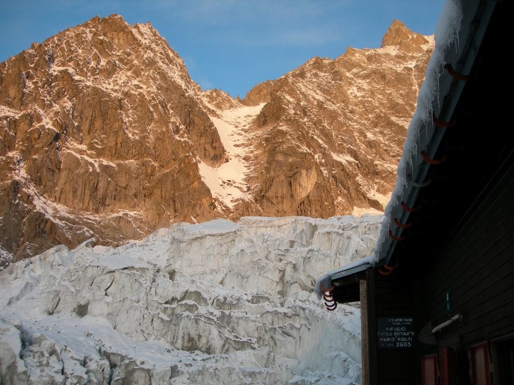 Vue du refuge Boccalate au levant