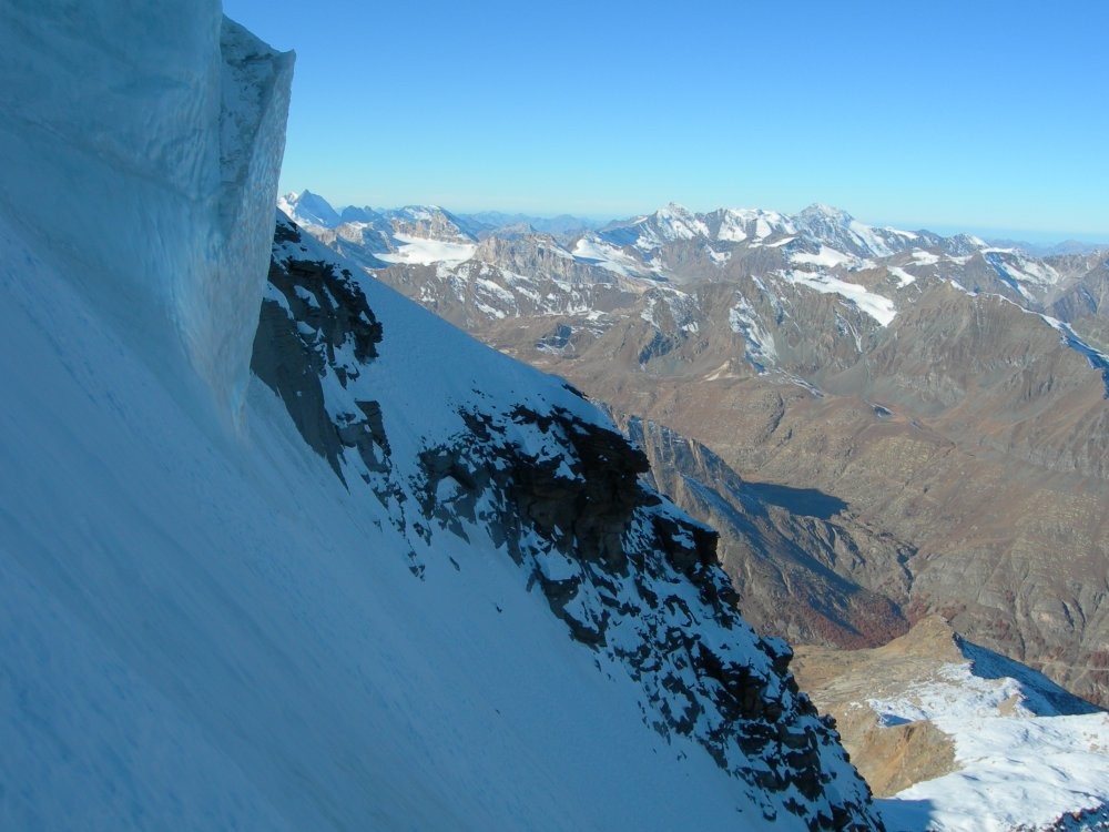 Dans le couloir nord ouest du Gran Paradiso