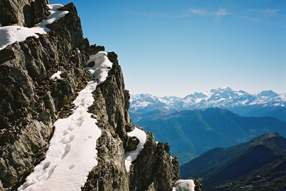 Grand Muveran - Face S - Voie Normale - PD, II