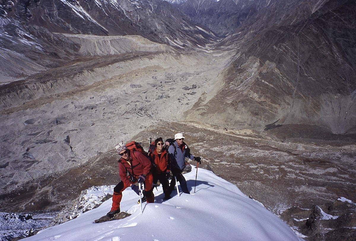 Pentes terminales du Photo Peak (5300m)