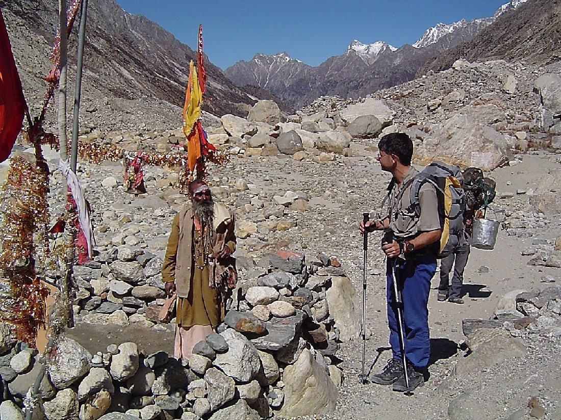 Temple de Shiva à coté de la Source du Gange (3900m)