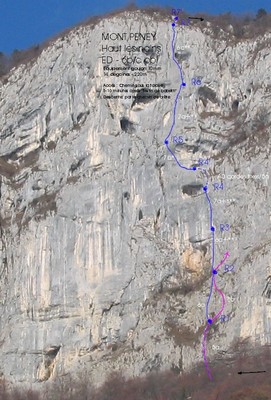 topo "haut les nains " - Mont Peney