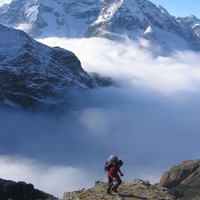 Cîme de l'Encoula et Grande aiguille de la Bérarde
