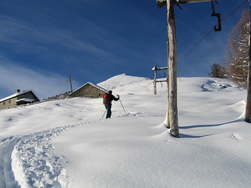 Il tratto dal Bar Bianco sino alla cima