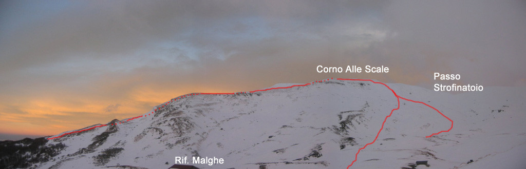 Corno alle scale, giro del