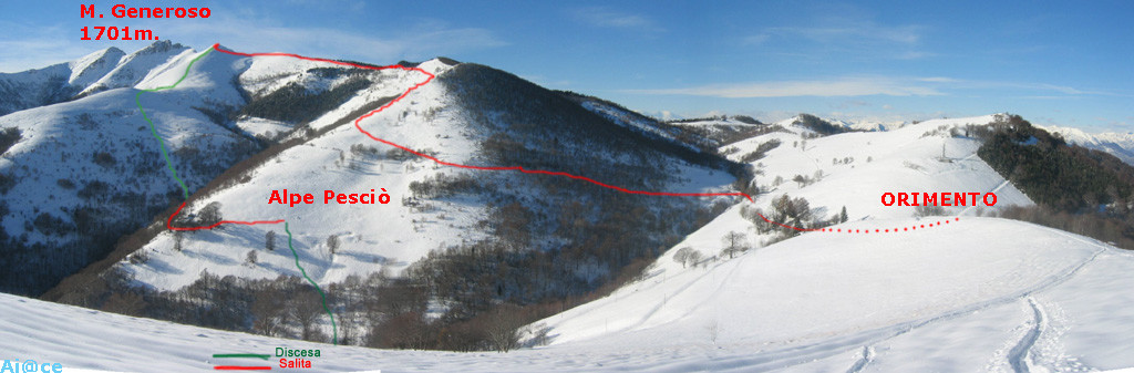 Giro del Monte Generoso dal Crocione