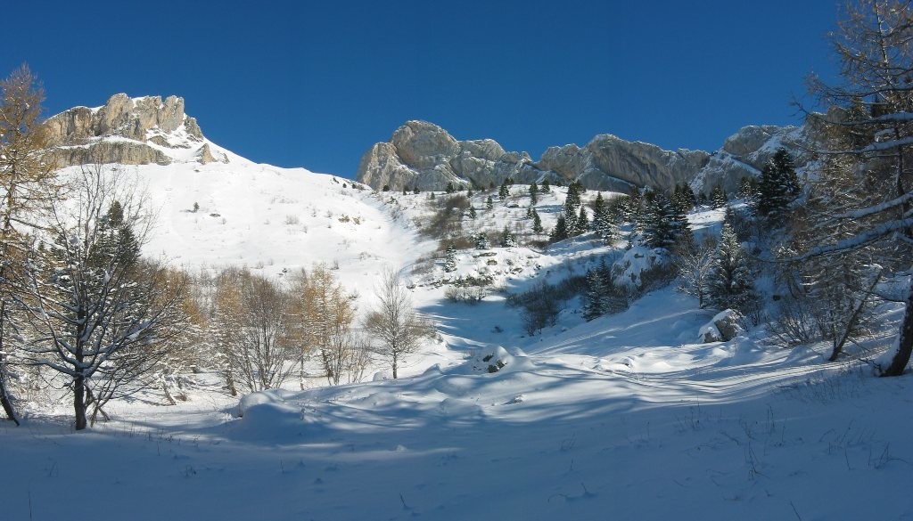 Cornafion et les combes depuis la cabane de Roybon