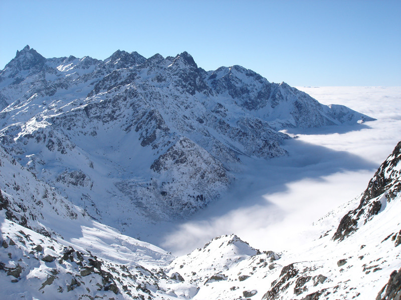 Versant SW col de l'aigleton