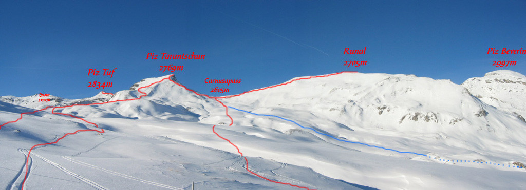 itinerari dai pendii superiori l'Alpe Turiv, a quota 2350m circa