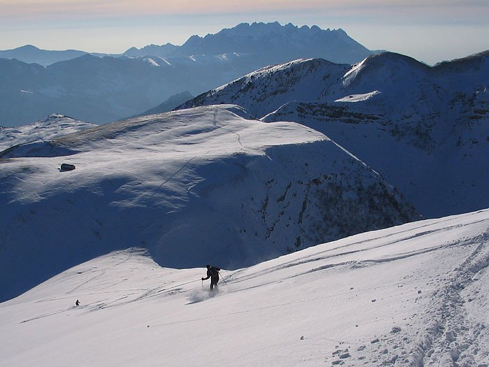 Discesa dal Monte Aralalta