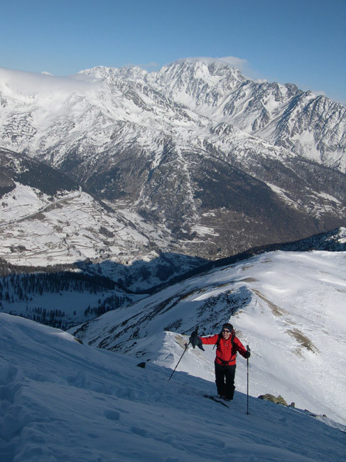 Mont Flassin ; ultimi metri a piedi