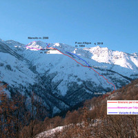 Schizzo di salita al Marnotto