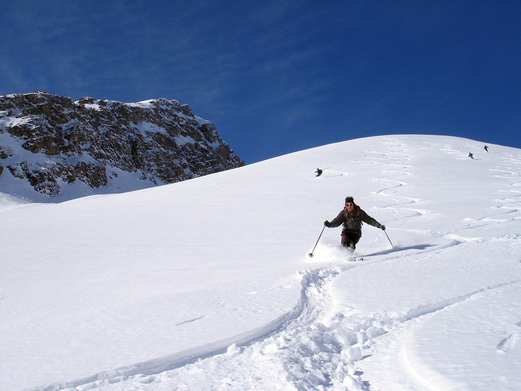 Durante la discesa dal Sandhubel 2764 m verso Wiesen.