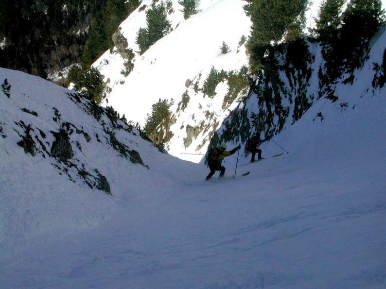 Grand Charnier d'Allevard, versante e canale ovest