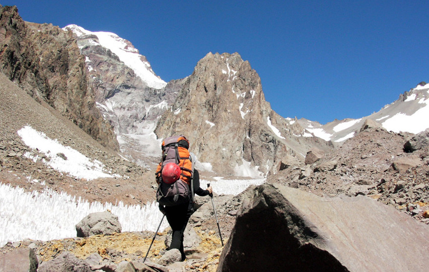 ACONCAGUA - Approche Plaza Argentina-C1
