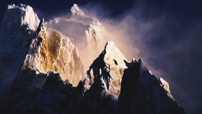 Aiguille du Plan pendant la tempête Aiguille du Plan pendant la tempête