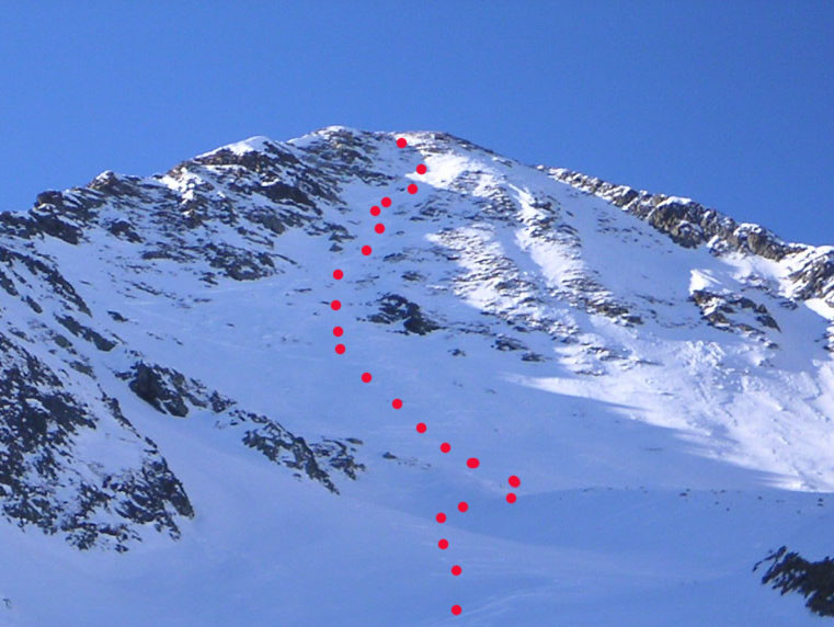 Monte Toro (discesa parete N-E)