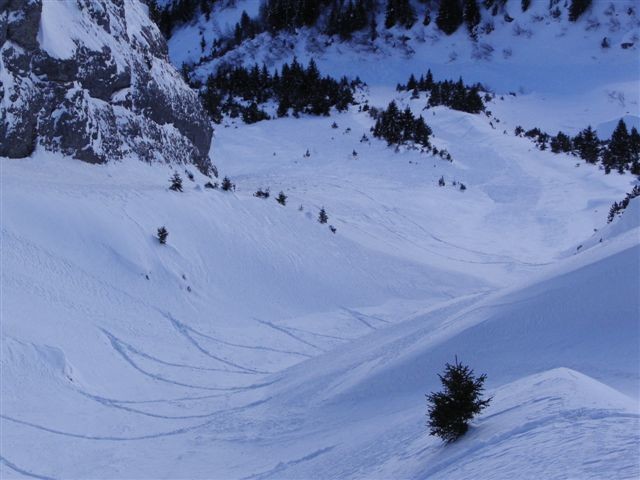 1er "couloir de l'aiguille de manigod"