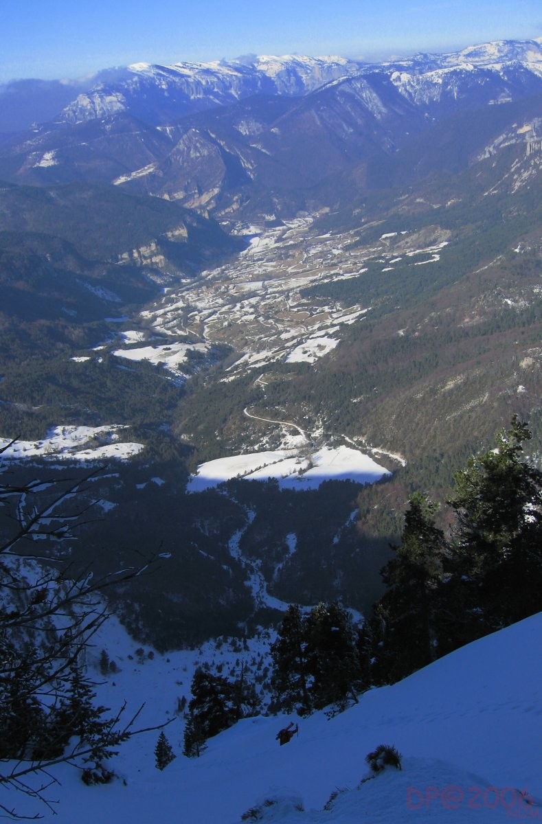 Toussière - face W : couloir de sortie