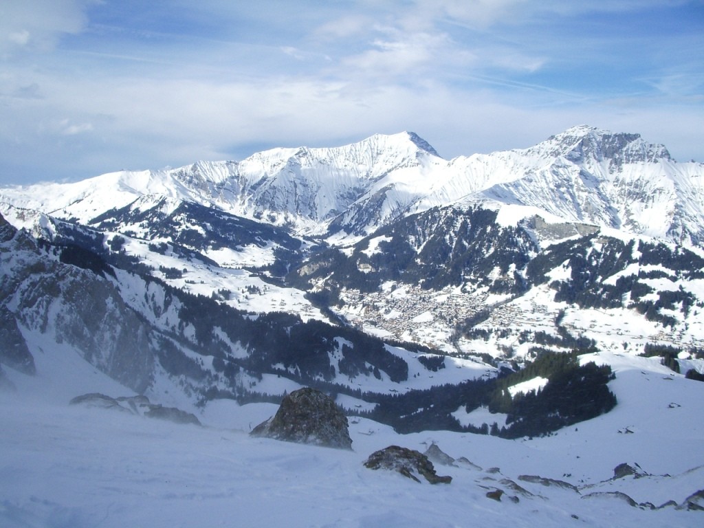 Adelboden avec l'Albristhorn et le Gsür