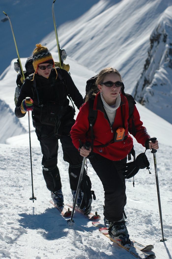 Carole et Thierry à l'arrivée sur l'antécime de la Rouelle