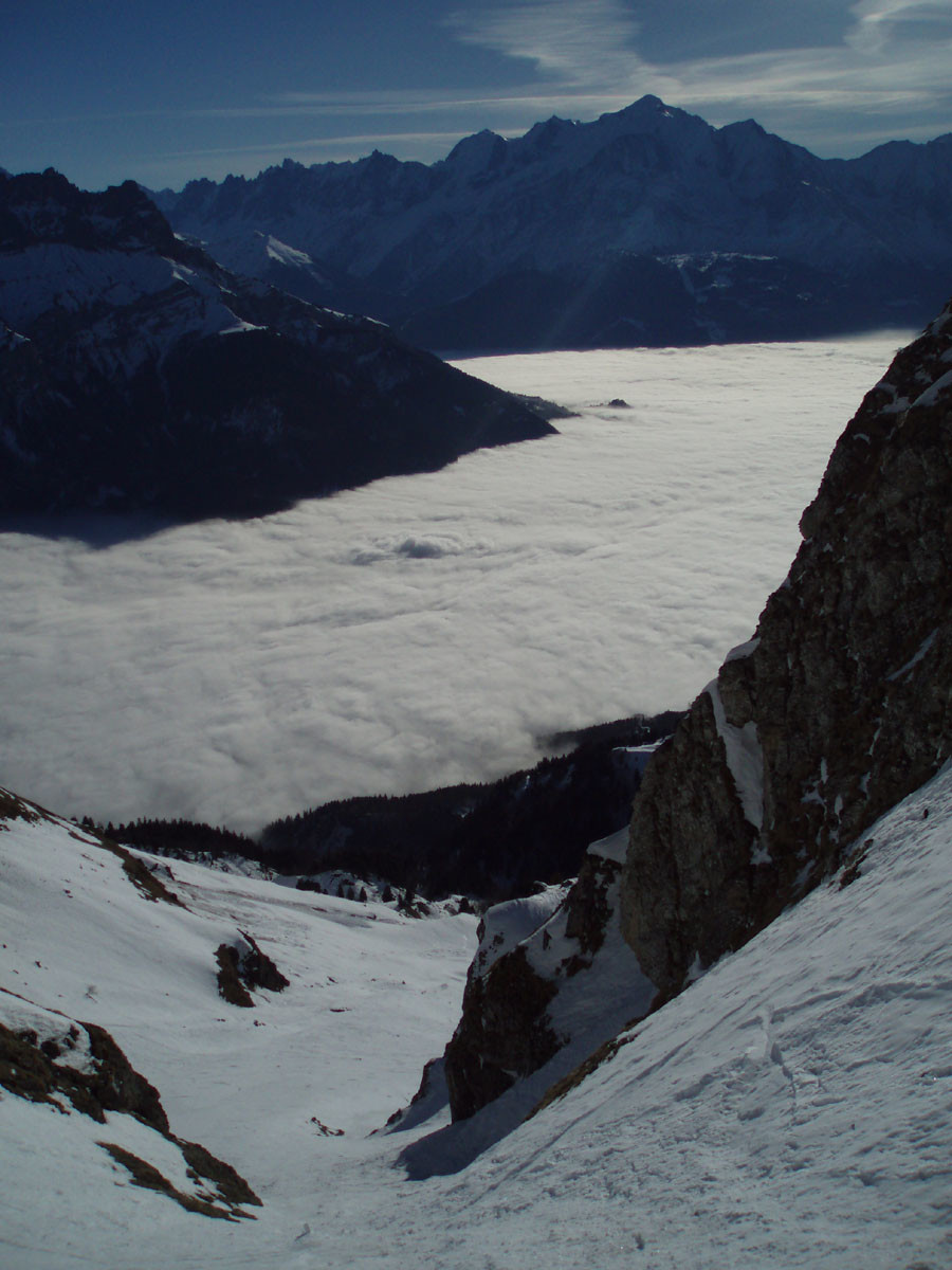 La vue du bas du couloir