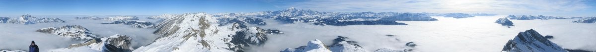 Panorama 360° depuis le sommet du Mont Charvin