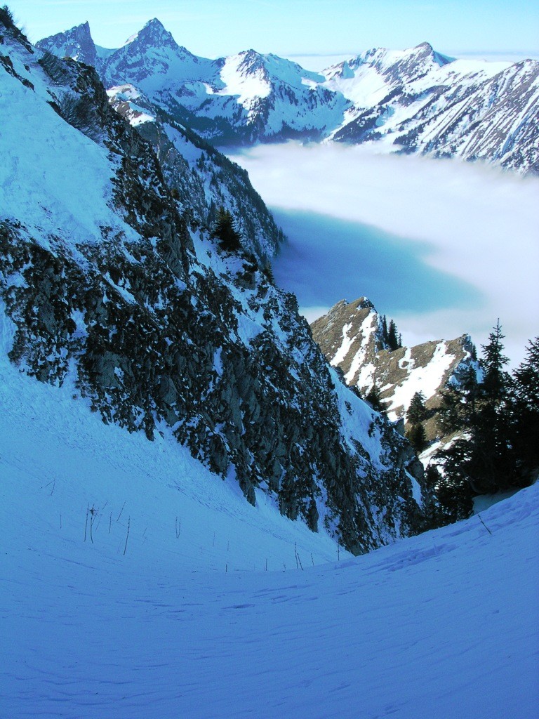 Départ du couloir de Combégée, Grammont