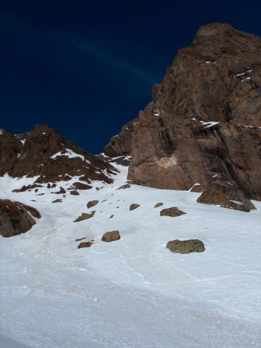 Brèche du Lauvitel et son couloir Sud.
