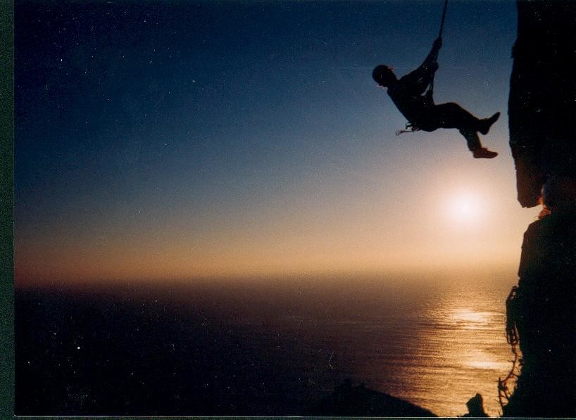 Coucher de soleil dans les calanques