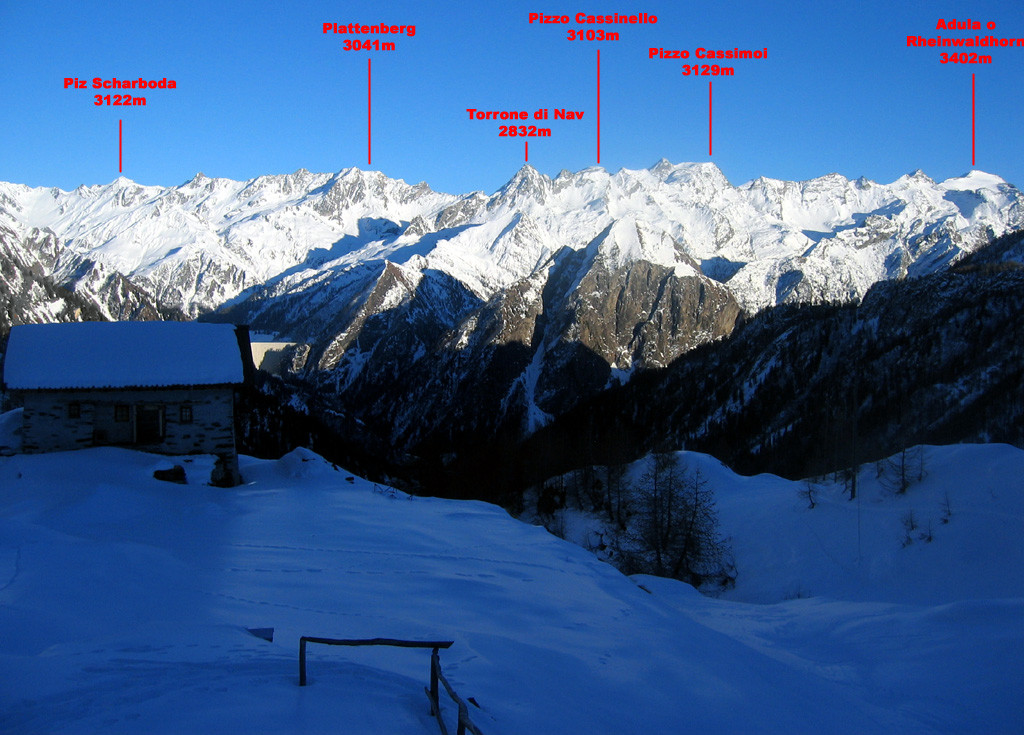 panorama dalla capanna