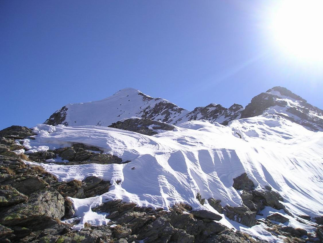 la cresta finale del Cigola dal passo Brandà