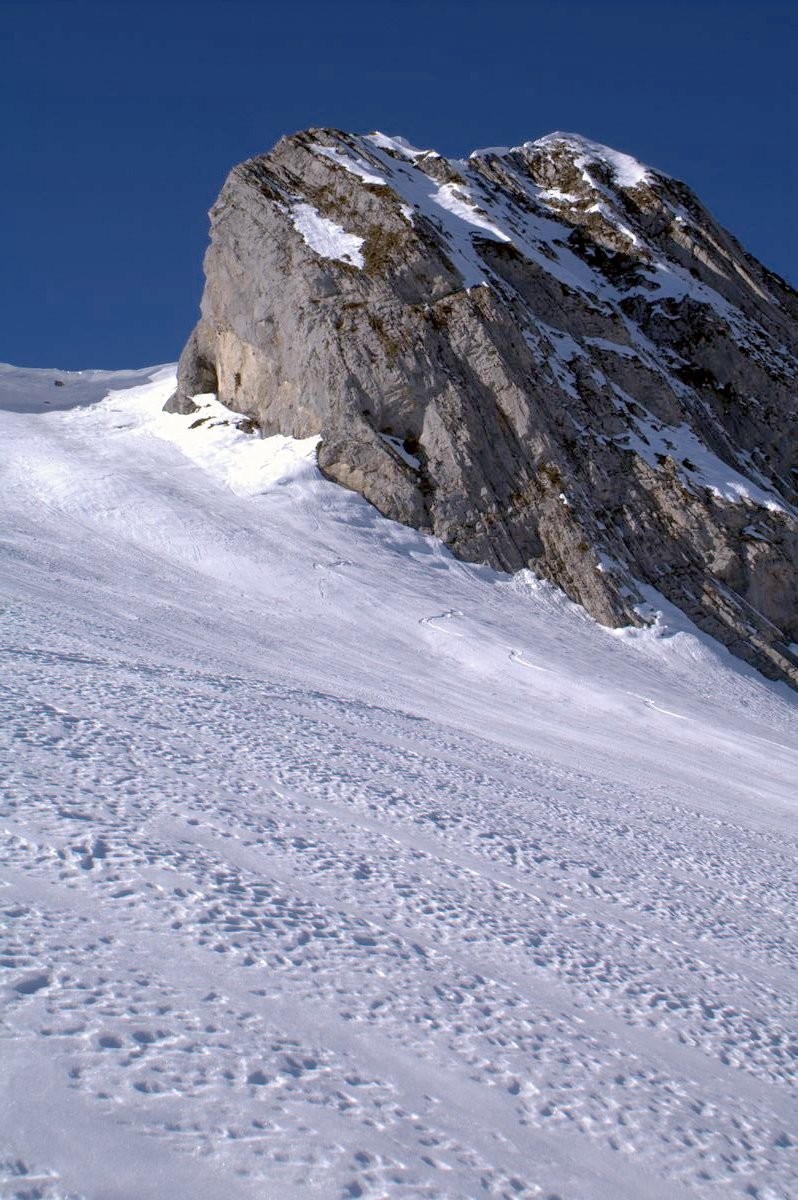 Rocher d'Aran - Descente