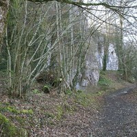 Roches Enchantées-Excideuil. Milieu des falaises.