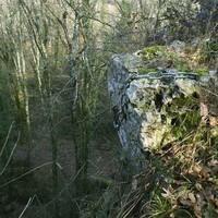 Roches Enchantées-Excideuil. Tête de voie, Ouest des falaises.