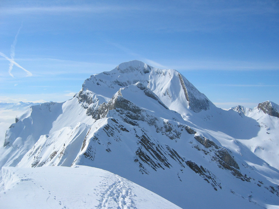 Vue du sommet de la Tête de l'Aulp