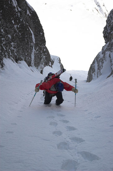 Couloir du Chien Jean Luc au départ