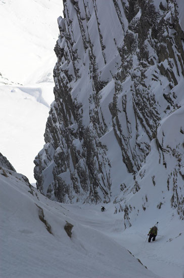 Couloir du Chien près du sommet