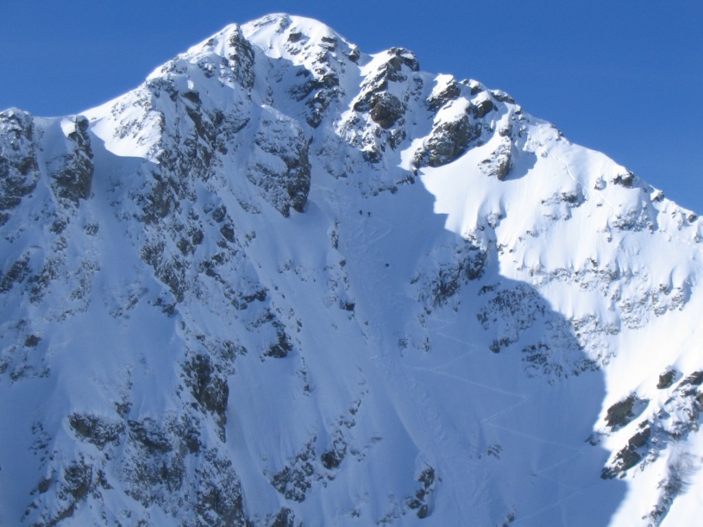 Couloir NE de la pointe du sifflet, et nous dedans !