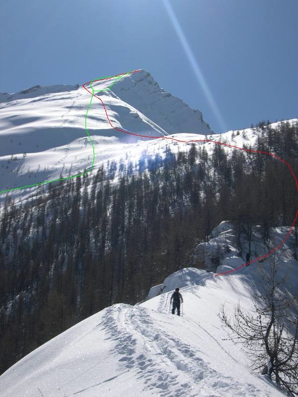 Aiguille d'Orcières, face Nord