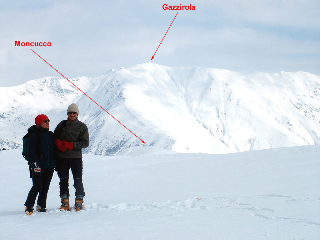 Itinerario di salita alla Gazzirola