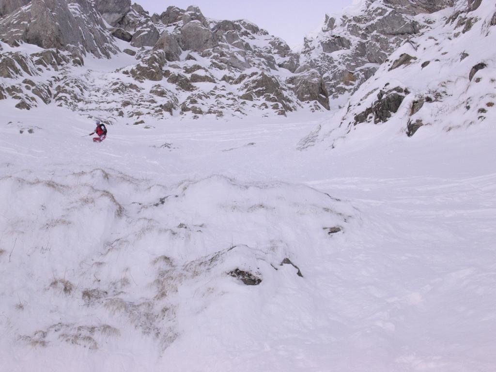 Couloir du Serpent, sa sortie