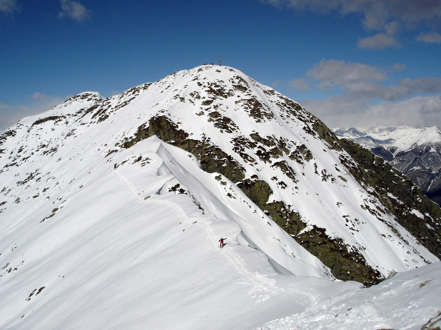 la cresta SE del Gridone.