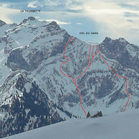 La Tournette et les couloirs nord du col du Varo