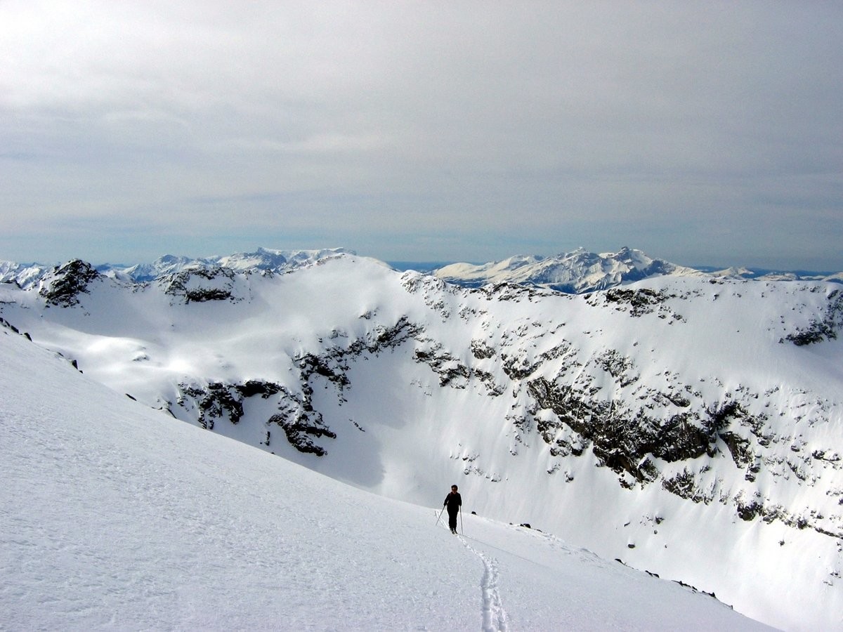 Au dessus du lac du Vallon