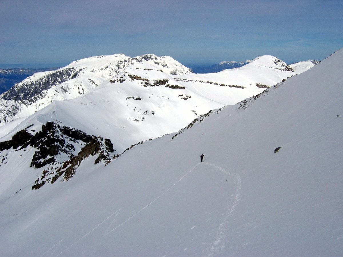 Sous le sommet W du Rochail (pointe 2971m)