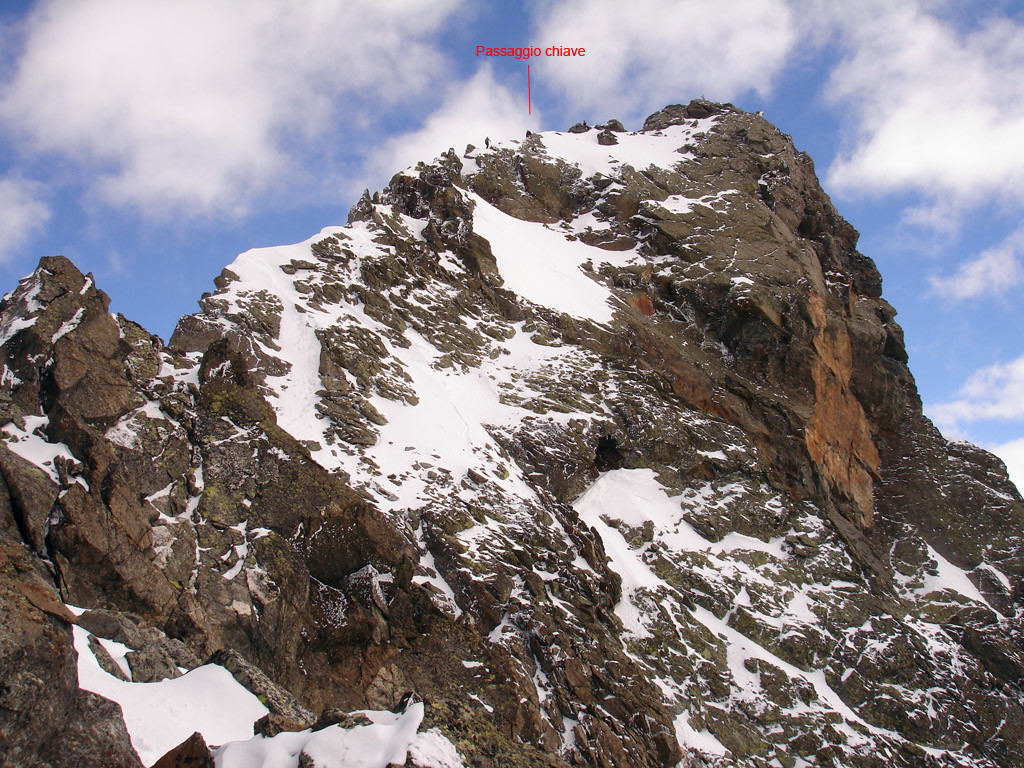 La cresta WNW del Pizzo Ferrè 3103 m.