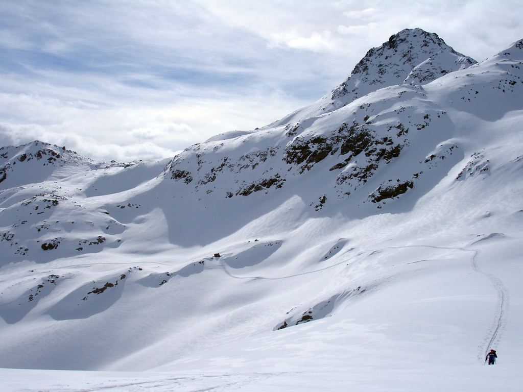 Il traverso di quota 2600 m circa, guardando verso E.